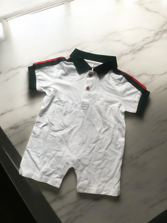 6/9m Polo Romper
