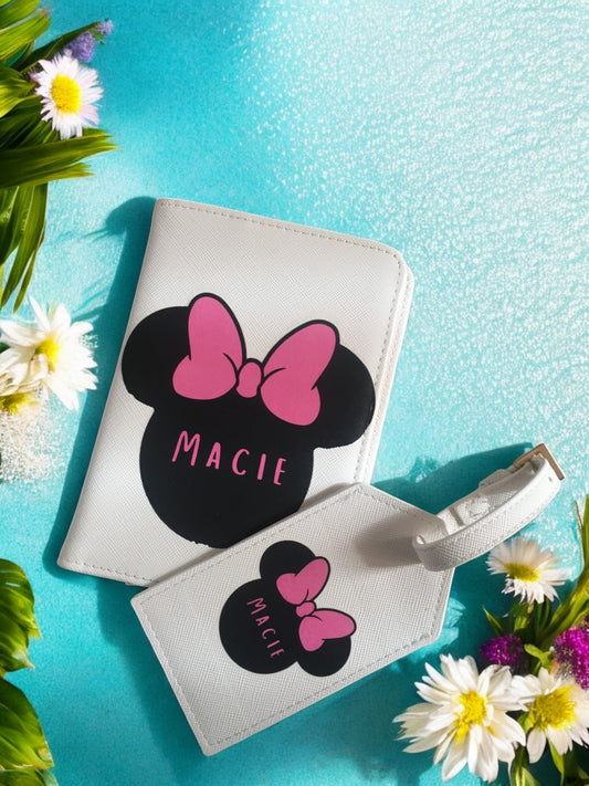 Personalised Custom Passport Holder & Luggage Tag