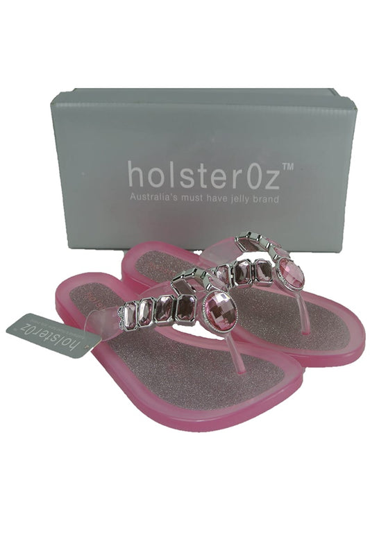 Kids Designer Jellies with Diamantes Holster0z Sandals