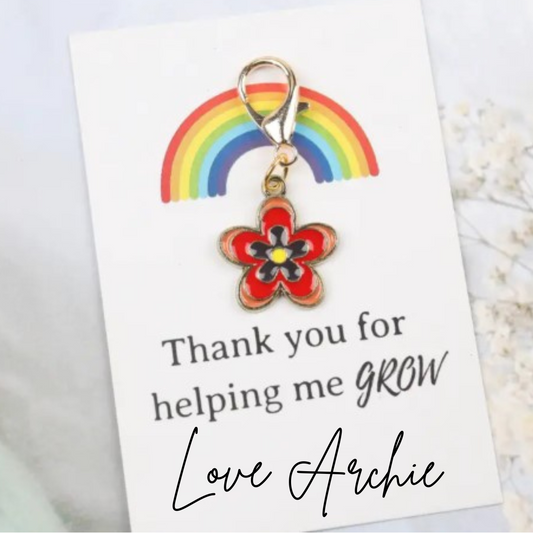 Helping Me Grow Keychain