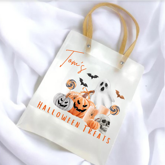 Pumpkin & Friends Personalise Halloween Treat Bag