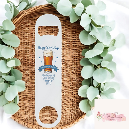 Fathers Day Personalised bottle opener