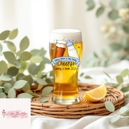 Cheers - Personalise Pint Glass
