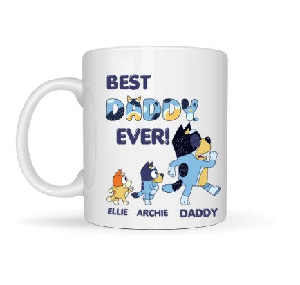 Personalised Blue Dog Dad/Daddy
