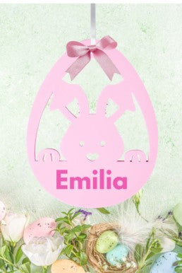 Acrylic Personalised Easter Tag