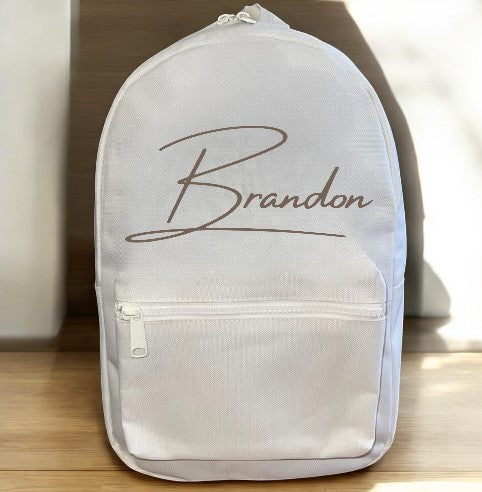Personalised Backpack - Natural