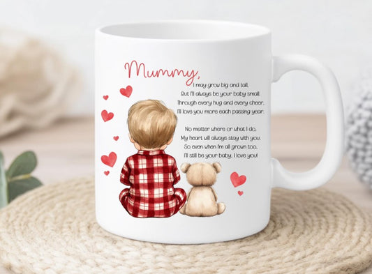 Mothers Day Personalised Mug (Little boy)
