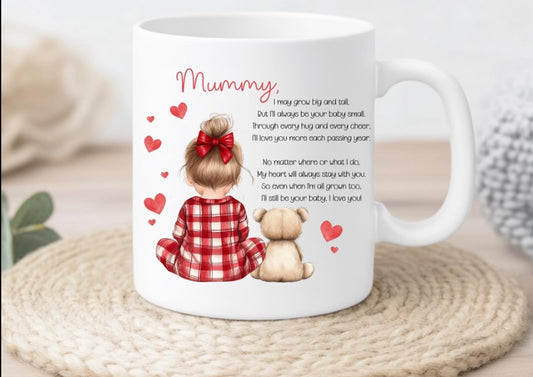 Mothers Day Personalised Mug (Little girl)