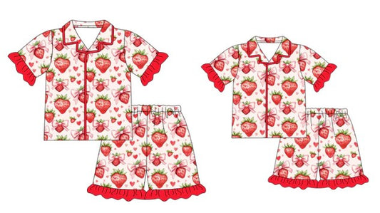 Mum & Me Matching Strawberry Pyjamas